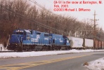 CA-51 in the snow in Barrington in 2003.  By Mike DiMunno.