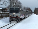New Jersey Transit ACES at Hammonton, NJ on Feb 13, 2010