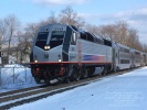 New Jersey Transit 4001 at Hammonton, NJ on Feb 27, 2010