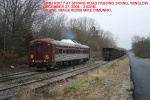 SRNJ #7, an ex-NYS&W RDC, rolls north on a test run on the ex-CNJ Southern Division at Winslow.