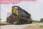 W&W 575 entering Bridgeport Yard, Bridgeport NJ.