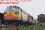 SRNJ SASB pausing at Ogden Rd, approaching Swedesboro NJ.