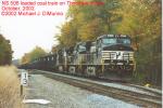 NS 506 coal train on Thorofare siding, Thorofare NJ.