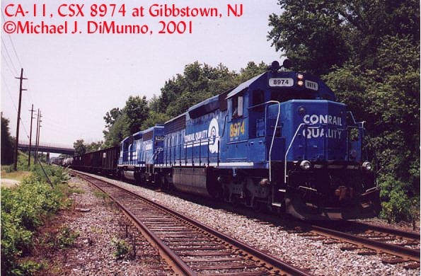 CA-11 northbound at Gibbstown, NJ.