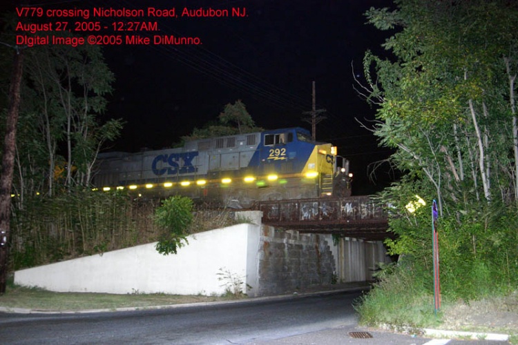 CSX V779 coal train crossing Nicholson Rd.