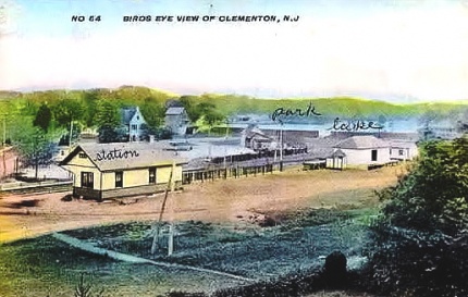 Bird eye's view of Clementon station
