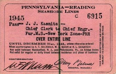 P-RSL Pass c6915 1945 From the collection of Tony Beatrice
